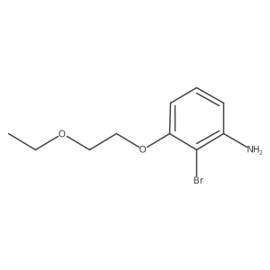 2-Bromo-3-(2-ethoxyethoxy)aniline Structure