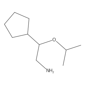 2-Cyclopentyl-2-(propan-2-yloxy)ethan-1-amine Structure