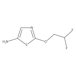 2-(2,2-Difluoroethoxy)-1,3-thiazol-5-amine结构式