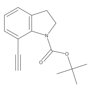 tert-butyl 7-ethynyl-2,3-dihydro-1H-indole-1-carboxylate Structure