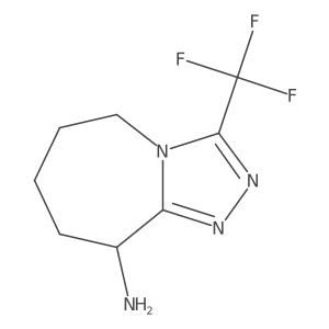 3-(Trifluoromethyl)-6,7,8,9-tetrahydro-5H-[1,2,4]triazolo[4,3-a]azepin-9-amine Structure