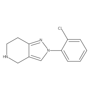 2-(2-Chlorophenyl)-4,5,6,7-tetrahydro-2H-pyrazolo[4,3-c]pyridine结构式