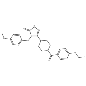 5-[1-(4-ethoxybenzoyl)piperidin-4-yl]-4-(4-methoxybenzyl)-2,4-dihydro-3H-1,2,4-triazol-3-one Structure