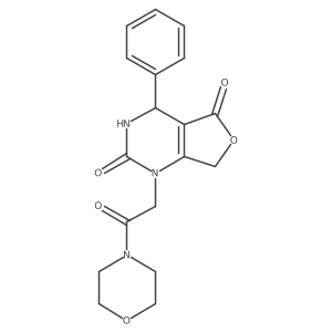 1-[2-(Morpholin-4-YL)-2-oxoethyl]-4-phenyl-1H,2H,3H,4H,5H,7H-furo[3,4-D]pyrimidine-2,5-dione Structure