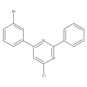 4-(3-Bromophenyl)-6-chloro-2-phenylpyrimidine Structure
