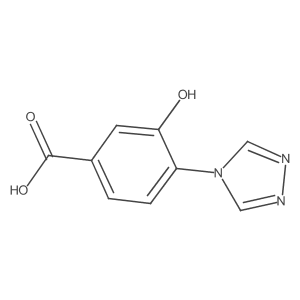 3-Hydroxy-4-(4H-1,2,4-triazol-4-yl)benzoic acid Structure