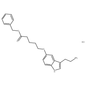 benzyl 5-[3-(2-aminoethyl)-1H-indol-5-yloxy]pentanoate hydrochloride结构式