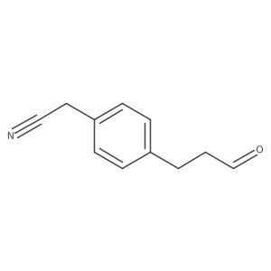 (4-(Cyanomethyl)phenyl)propanal结构式