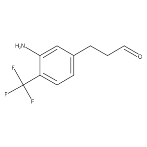 3-(3-Amino-4-(trifluoromethyl)phenyl)propanal结构式