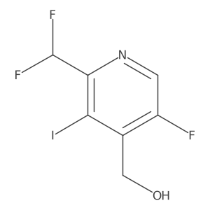 2-(Difluoromethyl)-5-fluoro-3-iodopyridine-4-methanol结构式
