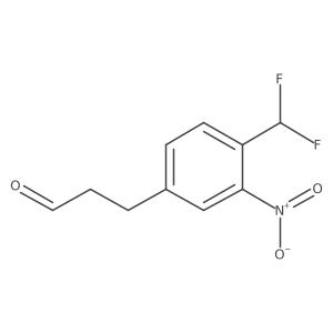3-(4-(Difluoromethyl)-3-nitrophenyl)propanal Structure