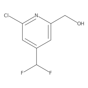 (6-Chloro-4-(difluoromethyl)pyridin-2-yl)methanol Structure