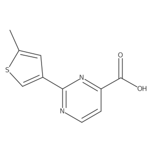 2-(5-Methylthiophen-3-yl)pyrimidine-4-carboxylic acid结构式
