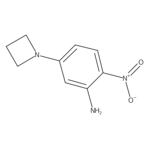 5-(1-Azetidinyl)-2-nitrobenzenamine结构式