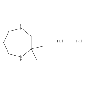 2,2-Dimethyl-1,4-diazepane dihydrochloride结构式