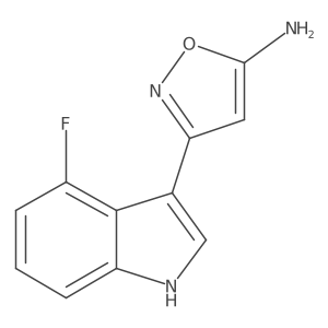 3-(4-fluoro-1H-indol-3-yl)-1,2-oxazol-5-amine Structure