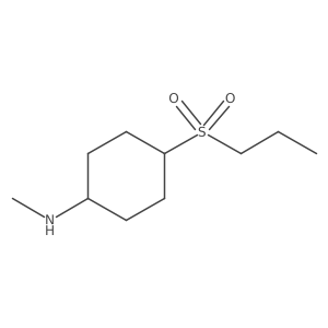 N-methyl-4-(propane-1-sulfonyl)cyclohexan-1-amine Structure