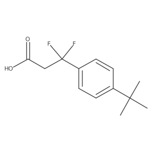 3-(4-Tert-butylphenyl)-3,3-difluoropropanoic acid结构式