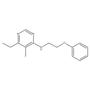 6-Ethyl-5-fluoro-N-(2-phenoxyethyl)pyrimidin-4-amine Structure
