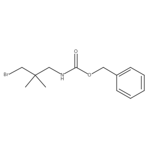 benzyl N-(3-bromo-2,2-dimethylpropyl)carbamate结构式