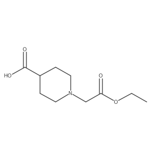 1-(2-Ethoxy-2-oxoethyl)piperidine-4-carboxylic acid Structure