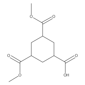 (1s,3R,5S)-3,5-bis(methoxycarbonyl)cyclohexane-1-carboxylic acid结构式
