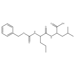 N-[(Phenylmethoxy)carbonyl]-L-norvalyl-L-leucine结构式