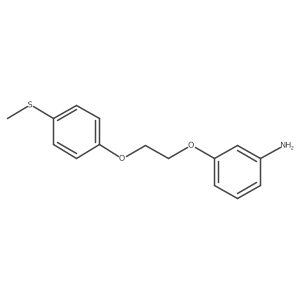 3-[2-[4-(Methylthio)phenoxy]ethoxy]benzenamine Structure