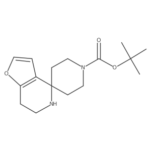 tert-butyl 6,7-dihydro-5H-spiro[furo[3,2-c]pyridine-4,4'-piperidine]-1'-carboxylate Structure