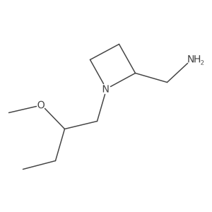[1-(2-Methoxybutyl)azetidin-2-yl]methanamine Structure