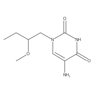 5-Amino-1-(2-methoxybutyl)-1,2,3,4-tetrahydropyrimidine-2,4-dione Structure