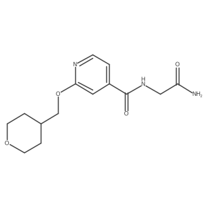 N-(2-amino-2-oxoethyl)-2-((tetrahydro-2H-pyran-4-yl)methoxy)isonicotinamide Structure