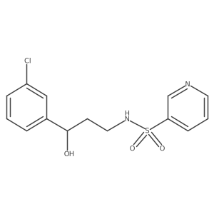 N-[3-(3-chlorophenyl)-3-hydroxypropyl]pyridine-3-sulfonamide Structure