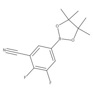 2,3-Difluoro-5-(4,4,5,5-tetramethyl-1,3,2-dioxaborolan-2-YL)benzonitrile Structure