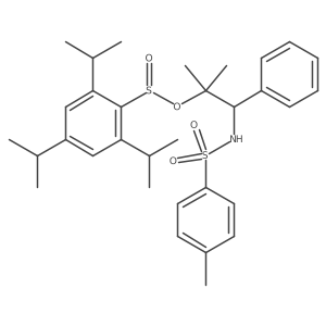 (s)-2-Methyl-1-((4-methylphenyl)sulfonamido)-1-phenylpropan-2-yl 2,4,6-triisopropylbenzenesulfinate Structure