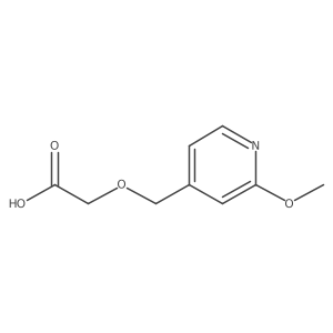 2-[(2-Methoxypyridin-4-yl)methoxy]acetic acid结构式