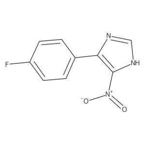 4-(4-fluorophenyl)-5-nitro-1H-imidazole结构式