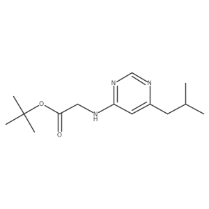 Tert-butyl 2-{[6-(2-methylpropyl)pyrimidin-4-yl]amino}acetate Structure