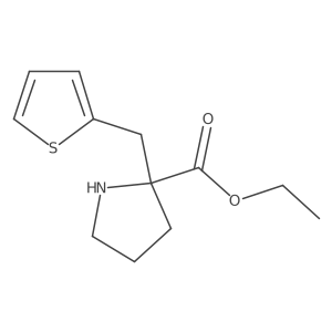 Ethyl 2-(thiophen-2-ylmethyl)pyrrolidine-2-carboxylate Structure