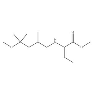 Methyl 2-[(4-methoxy-2,4-dimethylpentyl)amino]butanoate Structure