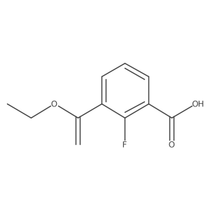 3-(1-Ethoxyethenyl)-2-fluorobenzoic acid结构式