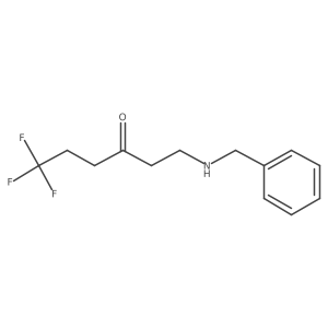 1-(Benzylamino)-6,6,6-trifluorohexan-3-one结构式