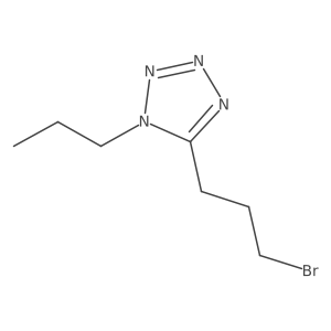 5-(3-bromopropyl)-1-propyl-1H-1,2,3,4-tetrazole Structure
