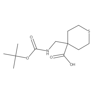 4-({[(Tert-butoxy)carbonyl]amino}methyl)thiane-4-carboxylic acid Structure
