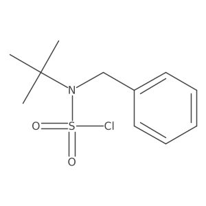 N-benzyl-N-tert-butylsulfamoyl chloride结构式
