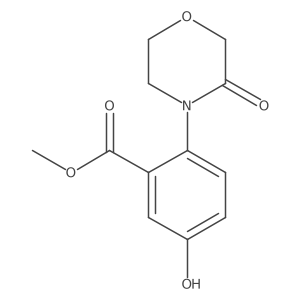 Methyl 5-hydroxy-2-(3-oxomorpholin-4-yl)benzoate结构式