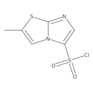 2-Methylimidazo[2,1-b][1,3]thiazole-5-sulfonyl chloride Structure