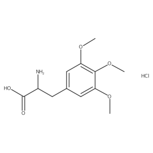 (2S)-2-amino-3-(3,4,5-trimethoxyphenyl)propanoic acid;hydrochloride结构式