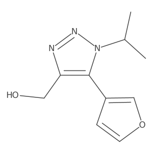 [5-(furan-3-yl)-1-(propan-2-yl)-1H-1,2,3-triazol-4-yl]methanol Structure