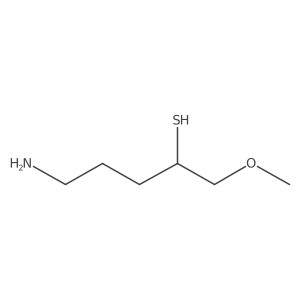 5-Amino-1-methoxypentane-2-thiol Structure